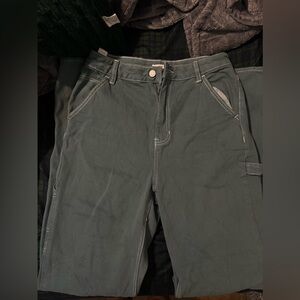 Pacsun green 90s carpenter jeans